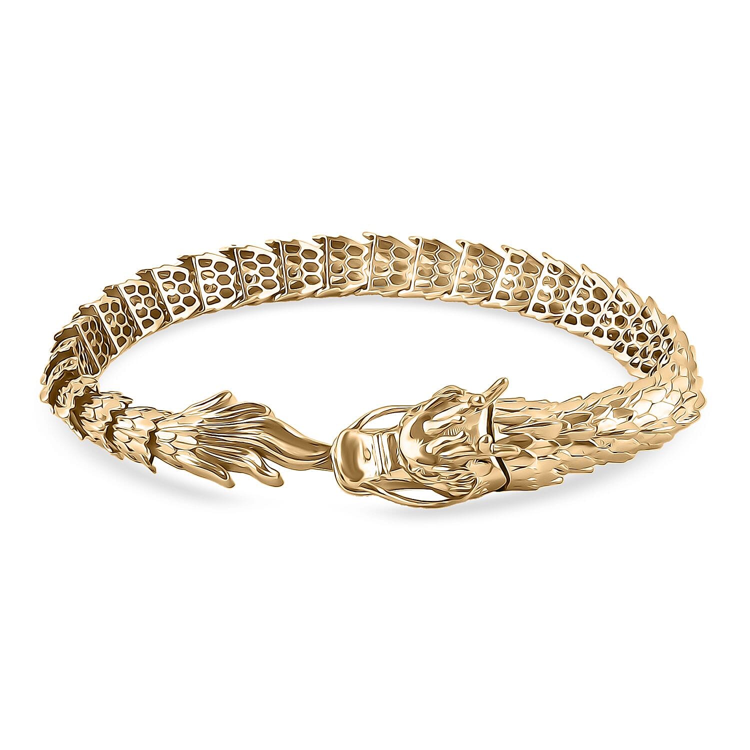 Bali Treasure - 9K Yellow Gold Bracelet (Size - 8), Gold Wt. 20.69 Gms.