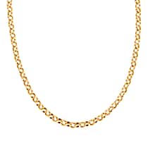 9K Yellow Gold 2.6MM Round Belcher Necklace (Size - 18) with Lobster Clasp
