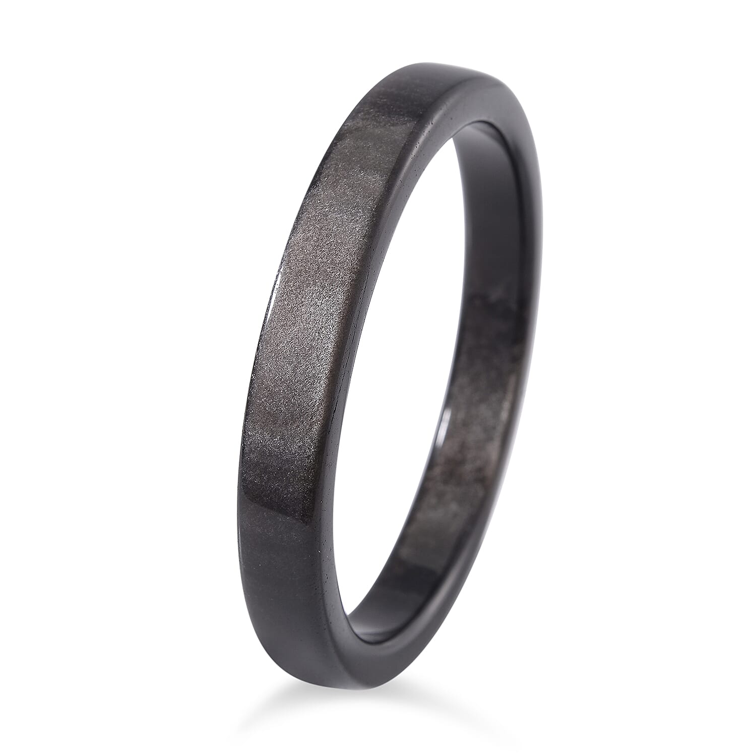 Black Obsidian Bangle (Size - 7.5) 122.50 Ct.