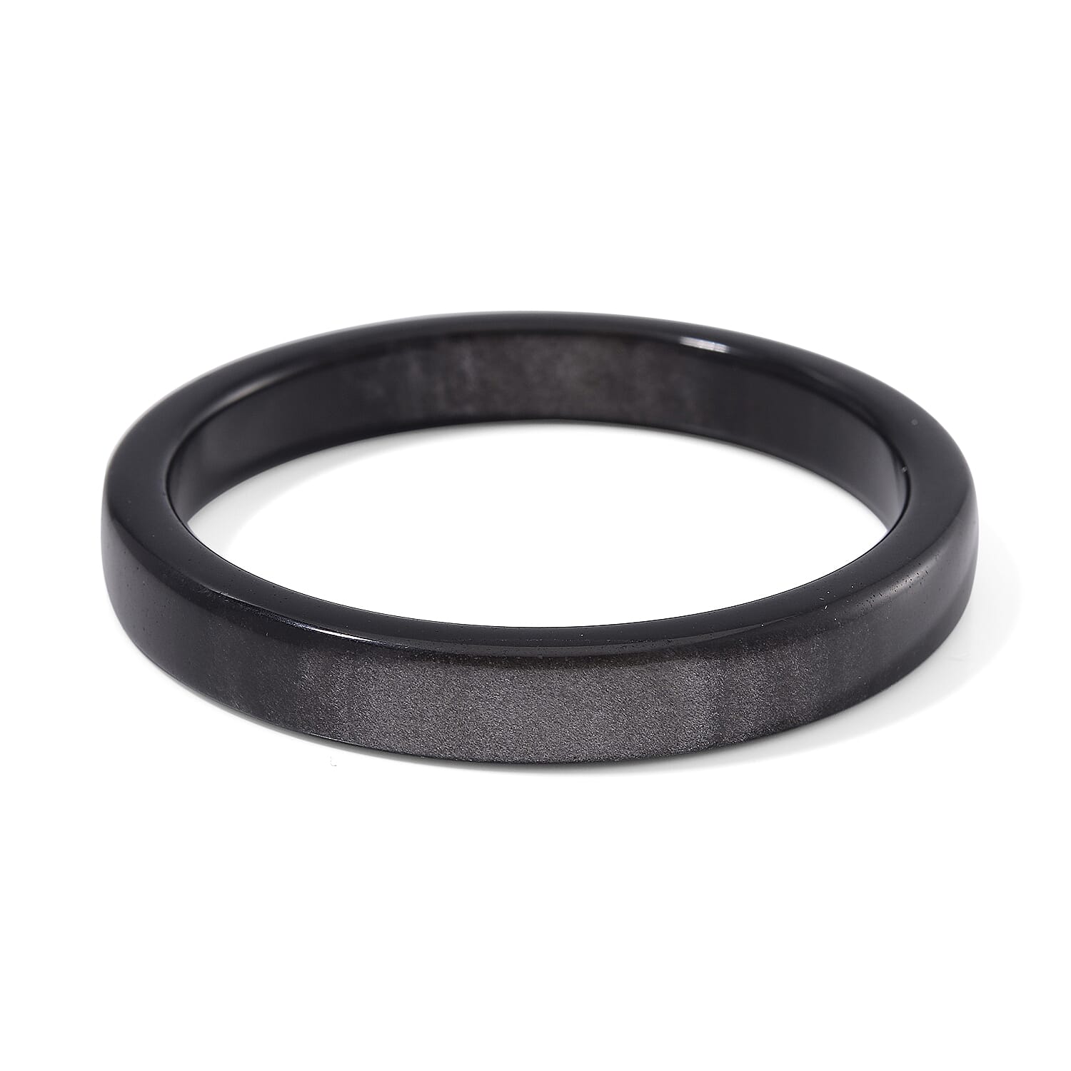 Black Obsidian Bangle (Size - 7.5) 122.50 Ct.