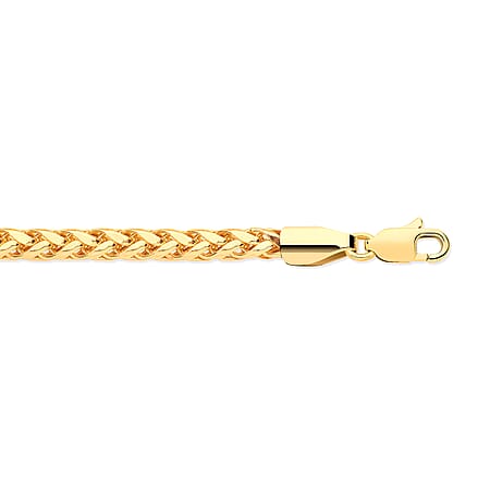 One Time Deal - 9K Yellow Gold Triple Spiga Necklace (Size - 20) with Lobster Clasp, Gold wt. 4.40 Gms. One Time Deal - 9K Yellow Gold Triple Spiga Necklace (Size - 20) with Lobster Clasp, Gold wt. 4.40 Gms.