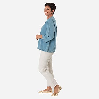 https://tjcuk.sirv.com/Products/81/5/8156232/Maisi-Denim-Patterned-Top-Size-XL-Light-Blue-Dark-Blue_8156232_1.jpg?w=342&h=342