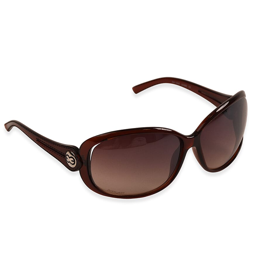New Age Sunglasses with UV400 Filter - Dark Brown