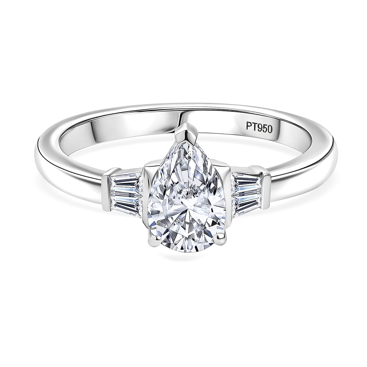 Luxuriant Diamond 950 Platinum IGI Certified (VS-EF) Lab Grown Diamond Ring 1.27 Ct, Platinum Wt. 5.20 Gms.
