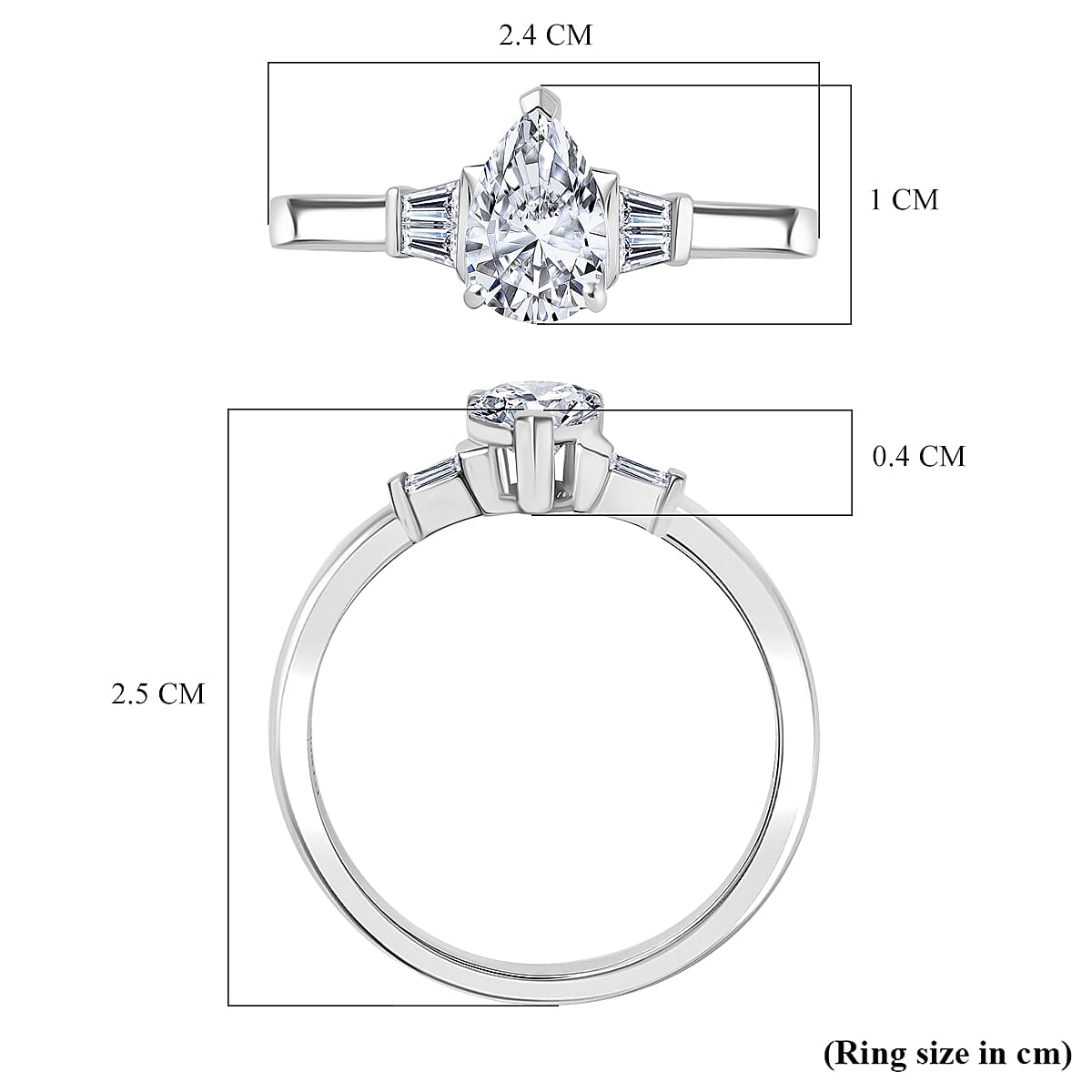 Luxuriant Diamond 950 Platinum IGI Certified (VS-EF) Lab Grown Diamond Ring 1.27 Ct, Platinum Wt. 5.20 Gms.