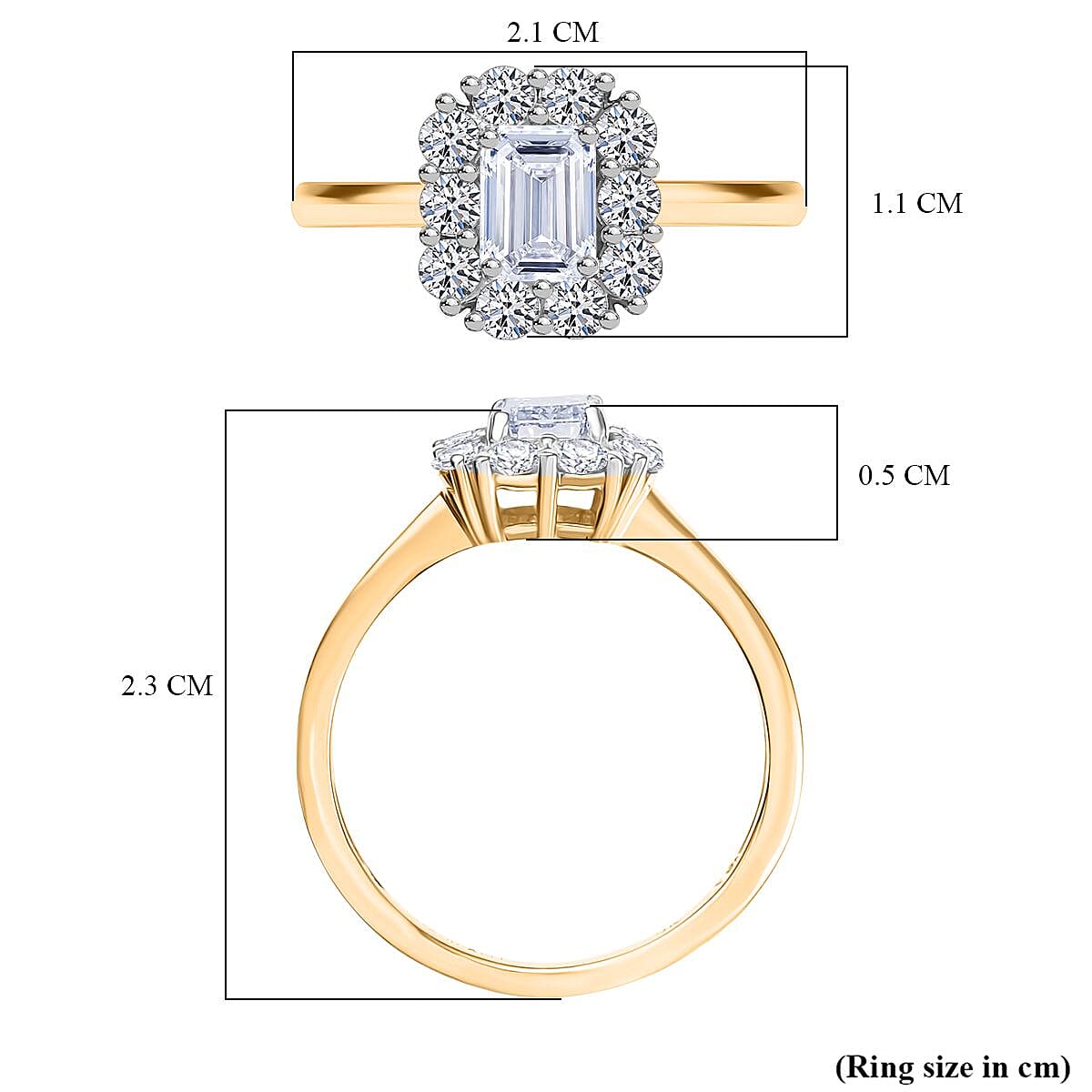 Luxuriant 9K Yellow Gold (VS-GH) Lab Grown Diamond Solitaire SGL Certified Ring 1.03 Ct. Luxuriant 9K Yellow Gold (VS-GH) Lab Grown Diamond Solitaire SGL Certified Ring 1.03 Ct.