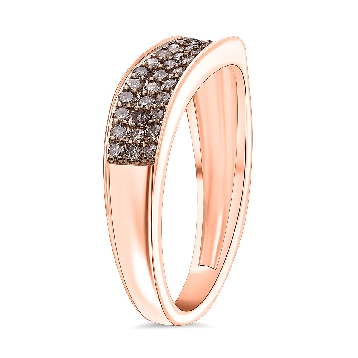 Djoy - Diamond Band Ring in Sterling Silver