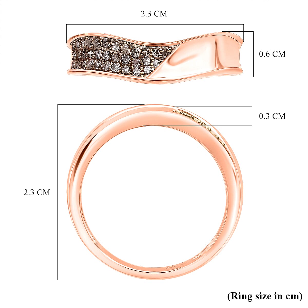 Djoy - Diamond Band Ring in Sterling Silver