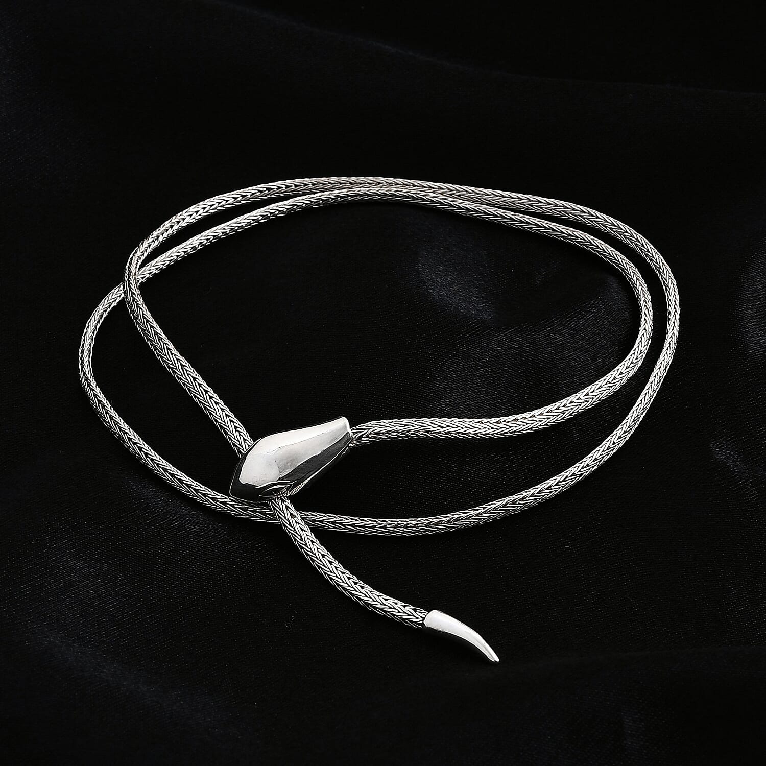 Royal Bali Collection -Tulang Naga Necklace (Size - 24) in Sterling Silver