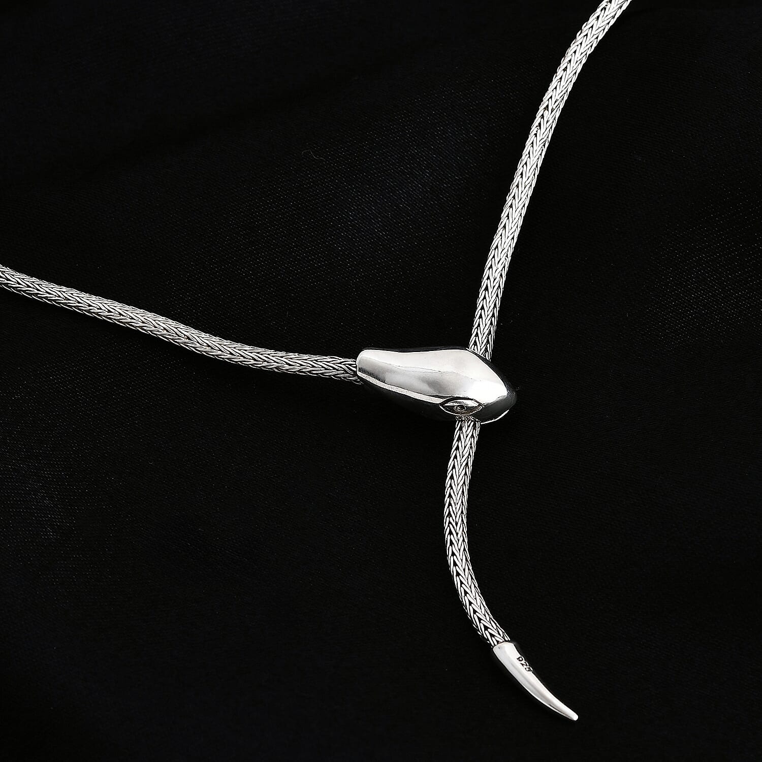 Royal Bali Collection -Tulang Naga Necklace (Size - 24) in Sterling Silver