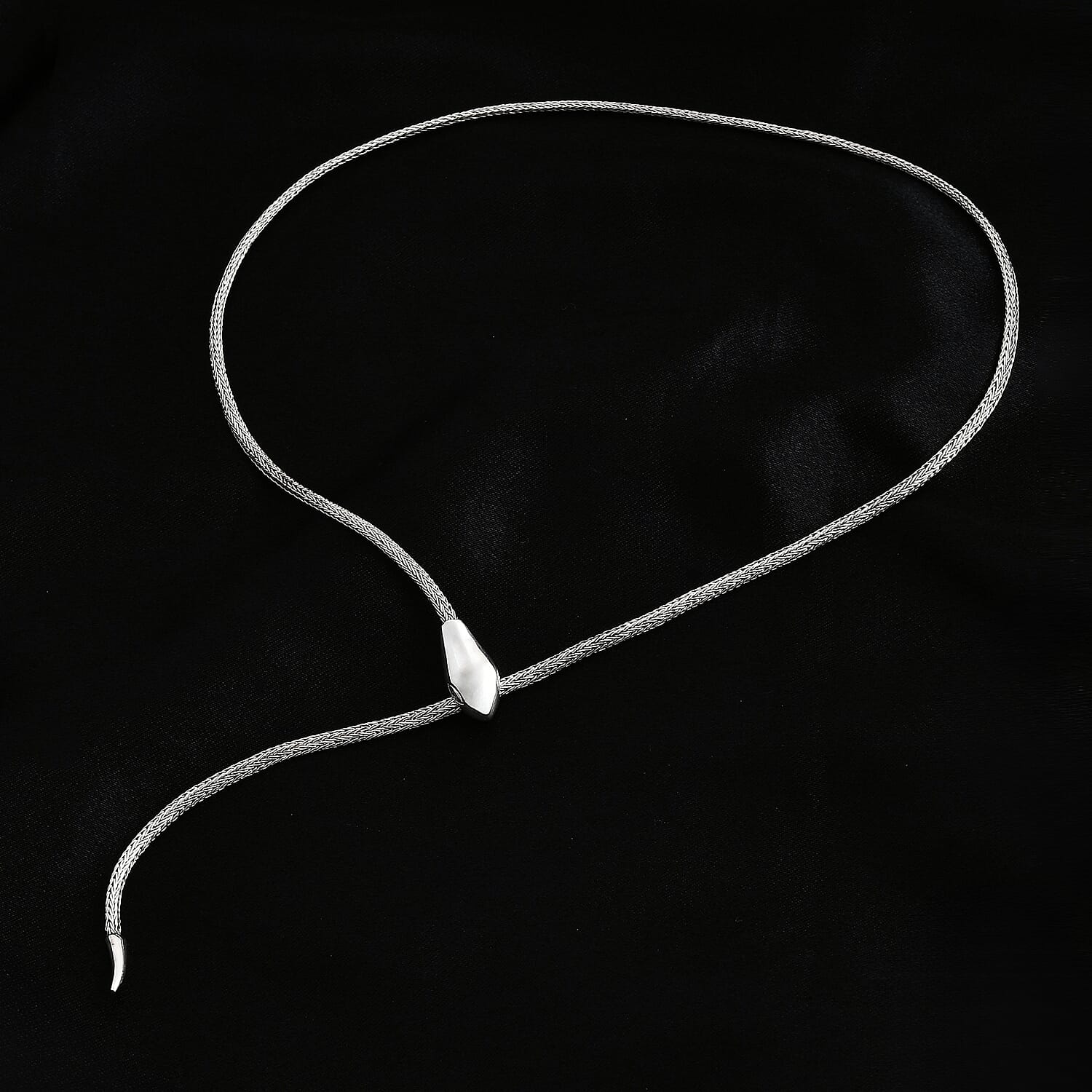 Royal Bali Collection -Tulang Naga Necklace (Size - 24) in Sterling Silver