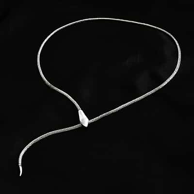 FifiRose Bali Handmade 3mm 'Tulang Naga' Snake Chain Necklace - 925 Sterling Silver, 16-30"