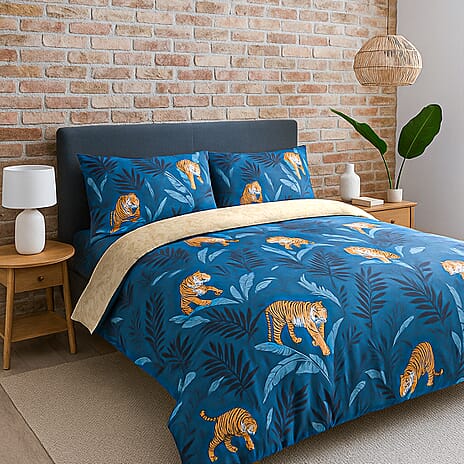 Simply Charlotte Animal Comforter and Duvet (Size 1x200 cm) - Navy