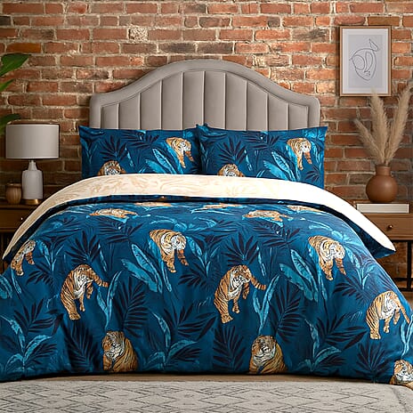 Simply Charlotte Animal Comforter and Duvet (Size 1x200 cm) - Navy