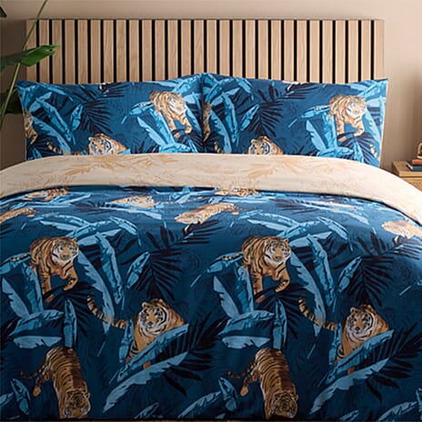 Simply Charlotte Animal Comforter and Duvet (Size 1x200 cm) - Navy