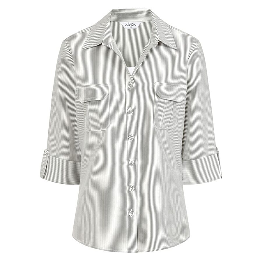 Seersucker Blouse With Cami