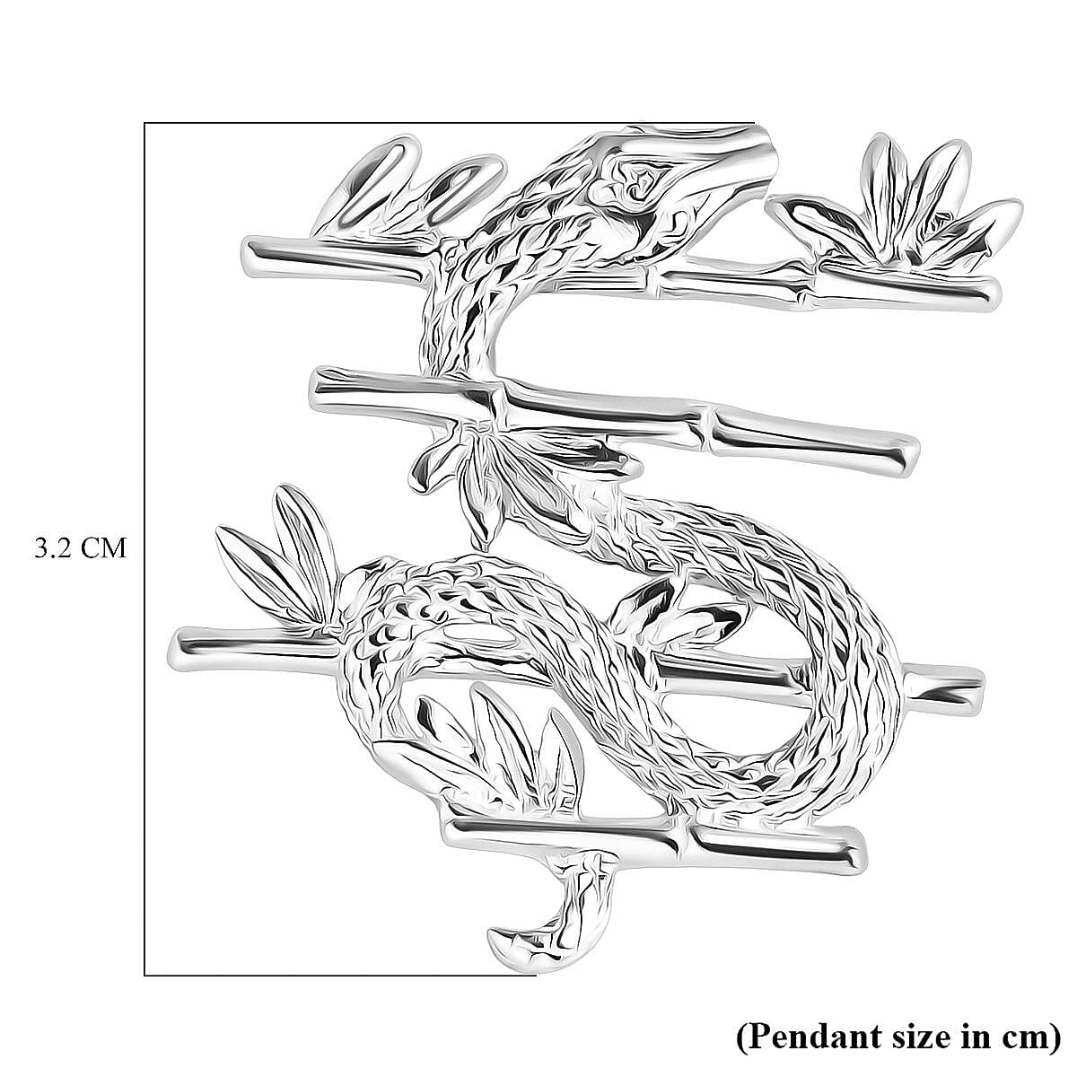 Royal Bali Collection - Sterling Silver Snake Pendant