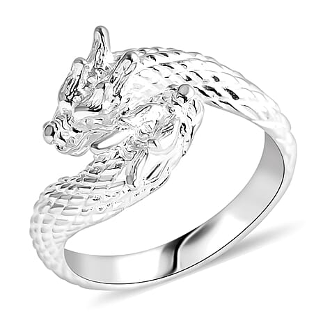 Royal Bali Collection - Sterling Silver Dragon Ring, Silver Wt. 5.41 Gms.