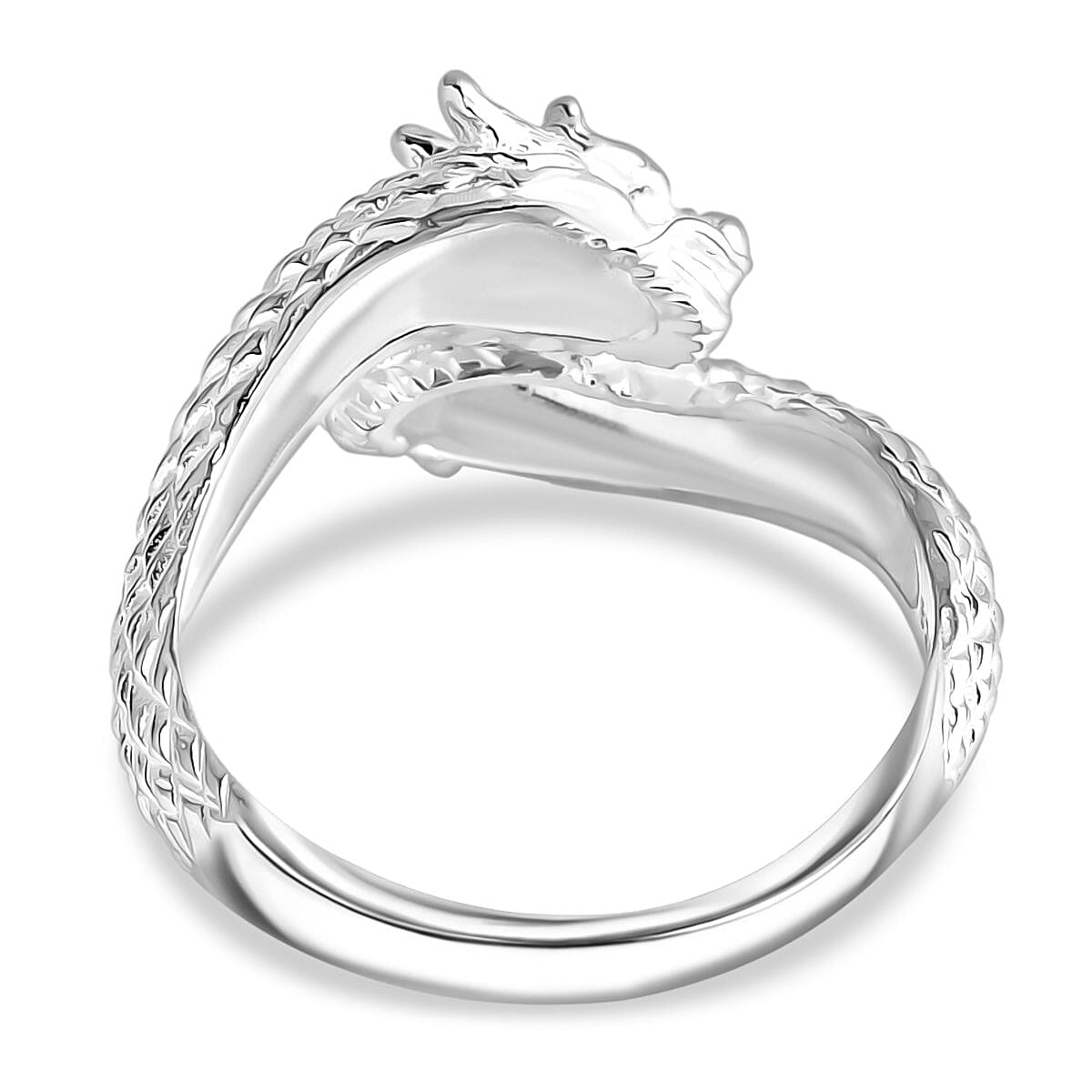 Royal Bali Collection - Sterling Silver Dragon Ring, Silver Wt. 5.41 Gms. Royal Bali Collection - Sterling Silver Dragon Ring, Silver Wt. 5.41 Gms.
