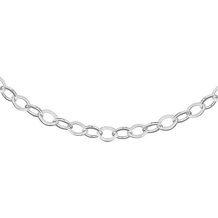 Close Out Deal - Sterling Silver Diamond Cut Belcher Necklace (Size - 18) with Spring Ring Clasp Close Out Deal - Sterling Silver Diamond Cut Belcher Necklace (Size - 18) with Spring Ring Clasp