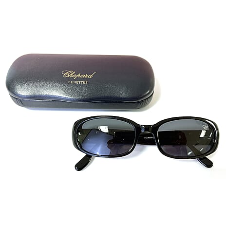 THE ULTRA LUXURY - FIRST TIME EVER - CHOPARD Square Wraparound Rimless Eyewear with Gold Frame  - Crystal