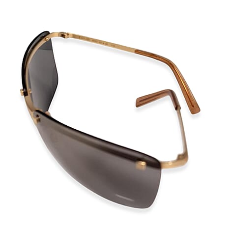 CHOPARD Wraparound Rimless Eyewear with Gold Frame - Black