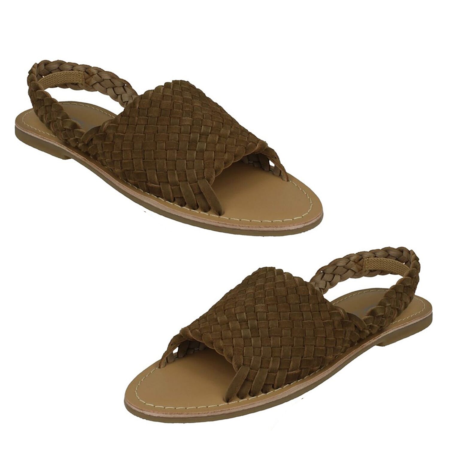 Ladies Sandal Suede Leather