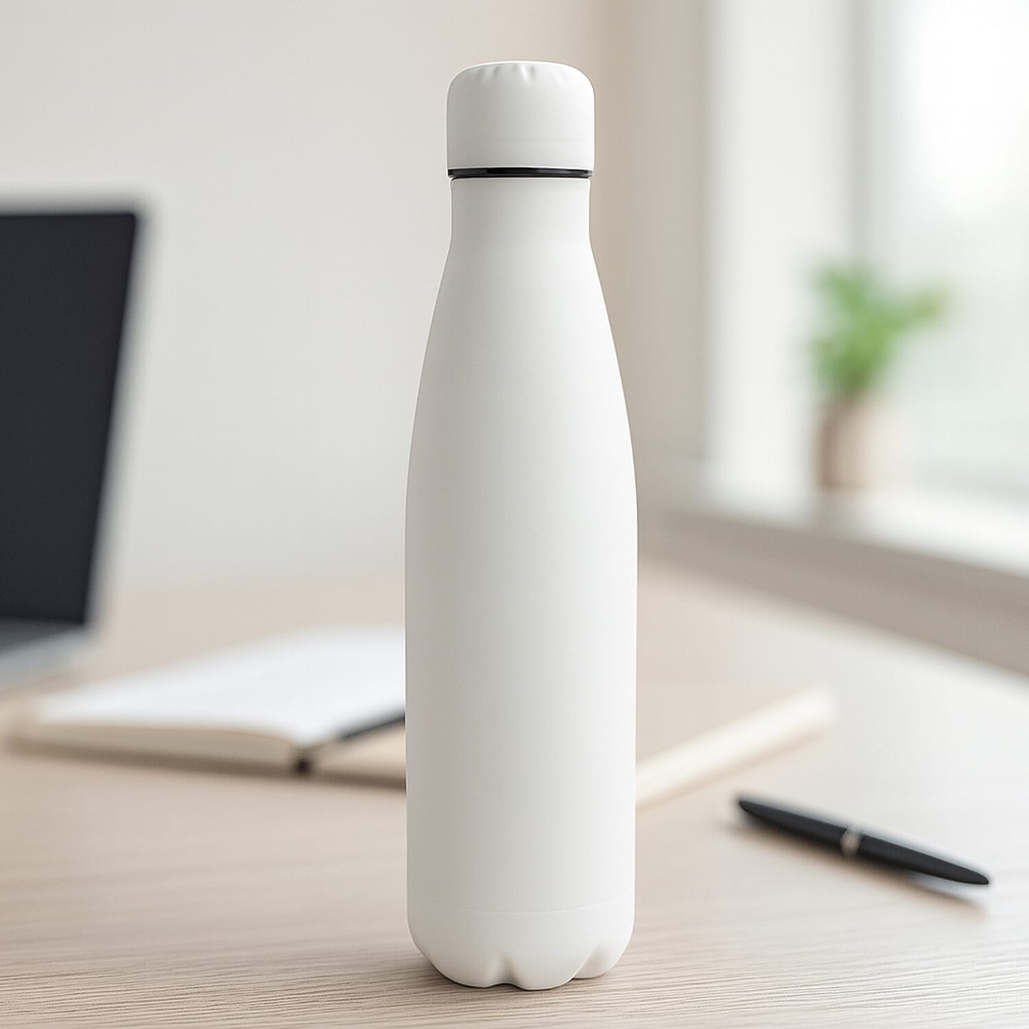 Stay Hydrated with HD Water Bottle (500ml) - White