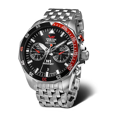 Vostok Europe N1 Rocket with a Black Dial