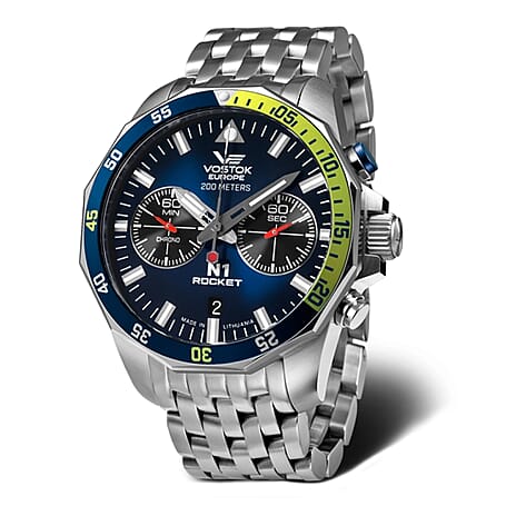 Vostok Europe N1 Rocket with a Blue Dial
