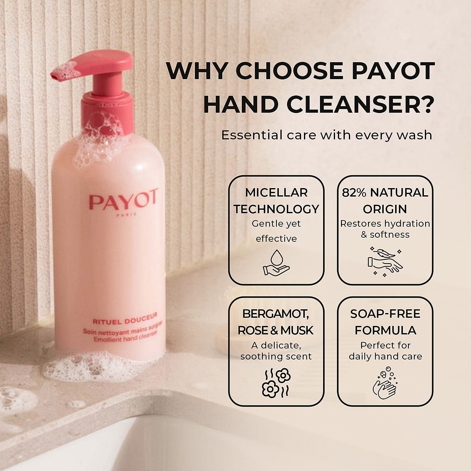 PAYOT - Rituel Douceur Emollient Hand Cleanser 250ML