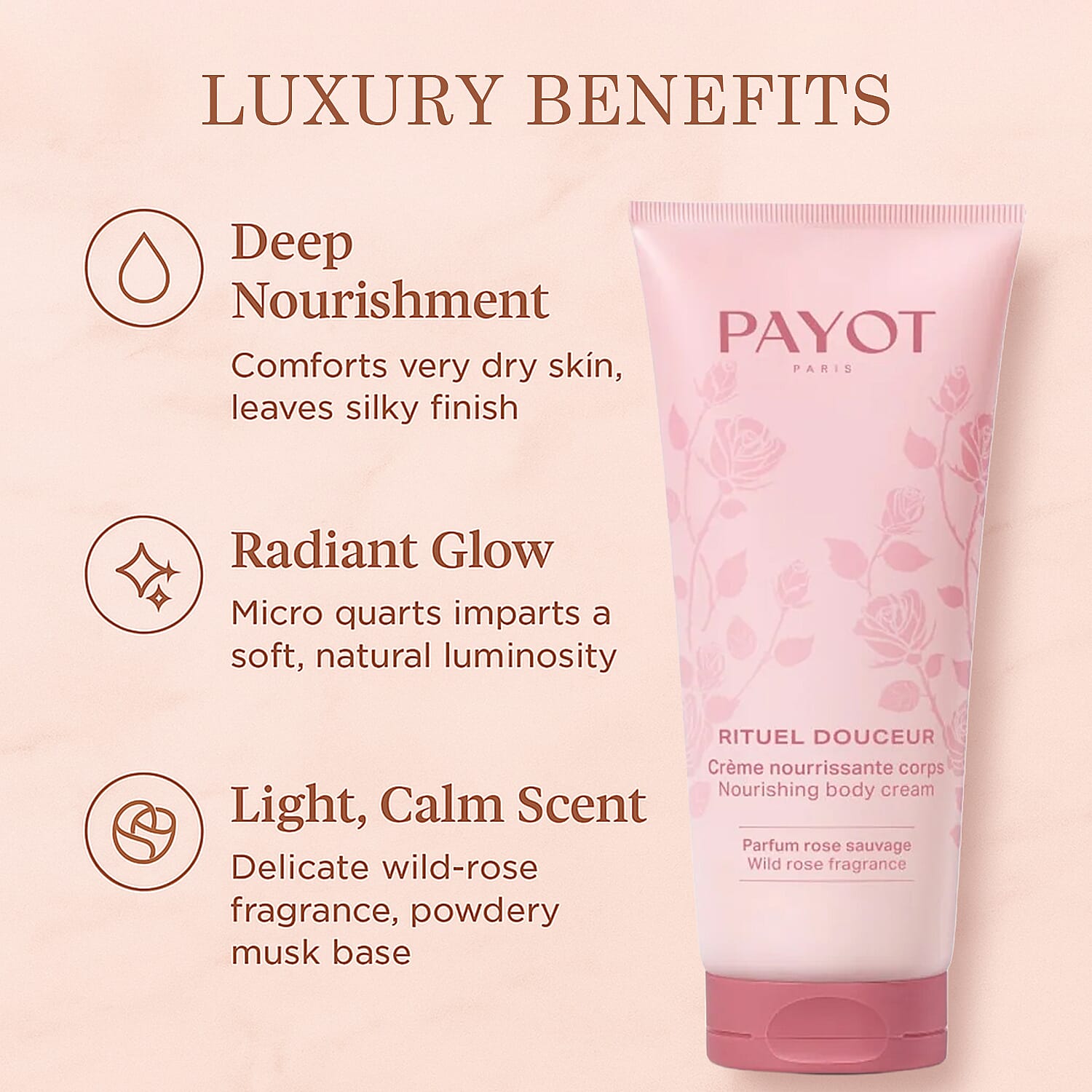 PAYOT - Rituel Douceur & Nourishing Body Cream (Wild Rose) 100ml