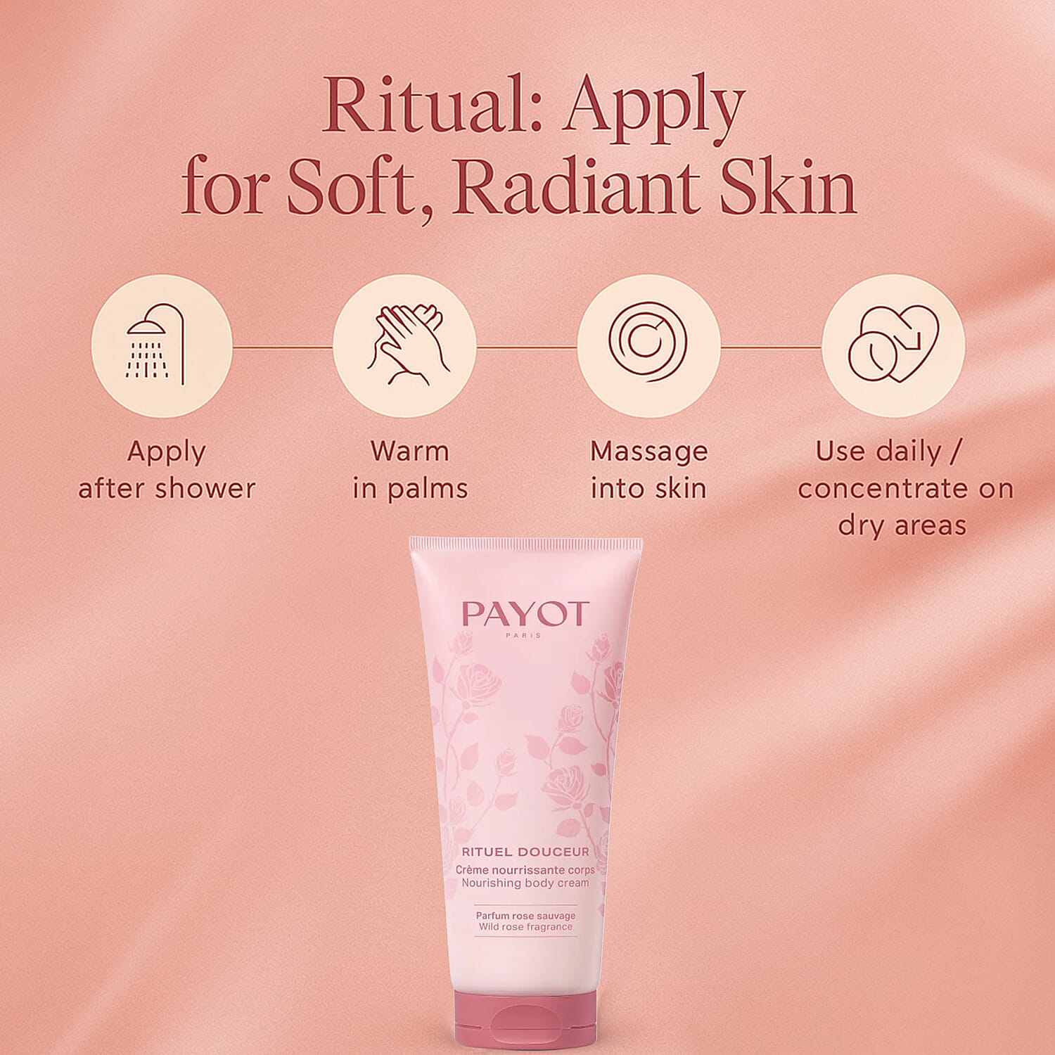 PAYOT - Rituel Douceur & Nourishing Body Cream (Wild Rose) 100ml