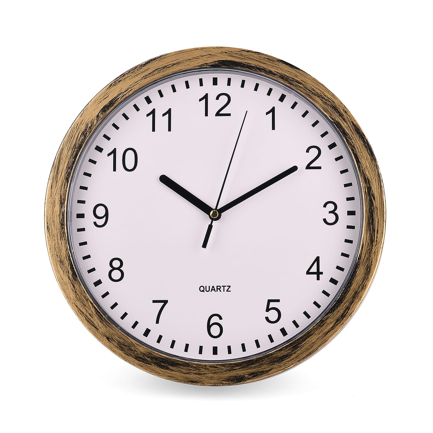 Classic-Round-PS-Wall-Clock-1xAA-Battery-not-inc-Gold