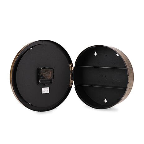 Classic Round PS Wall Clock (1xAA Battery not inc.) - Gold