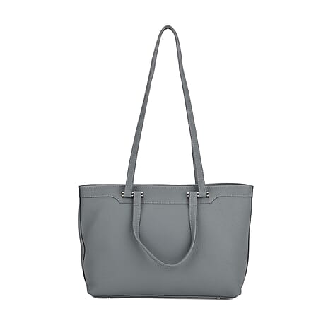 Milan Closeout- 100% Full Grain Genuine Leather Tote Bag with  Adjustable Straps - Teal