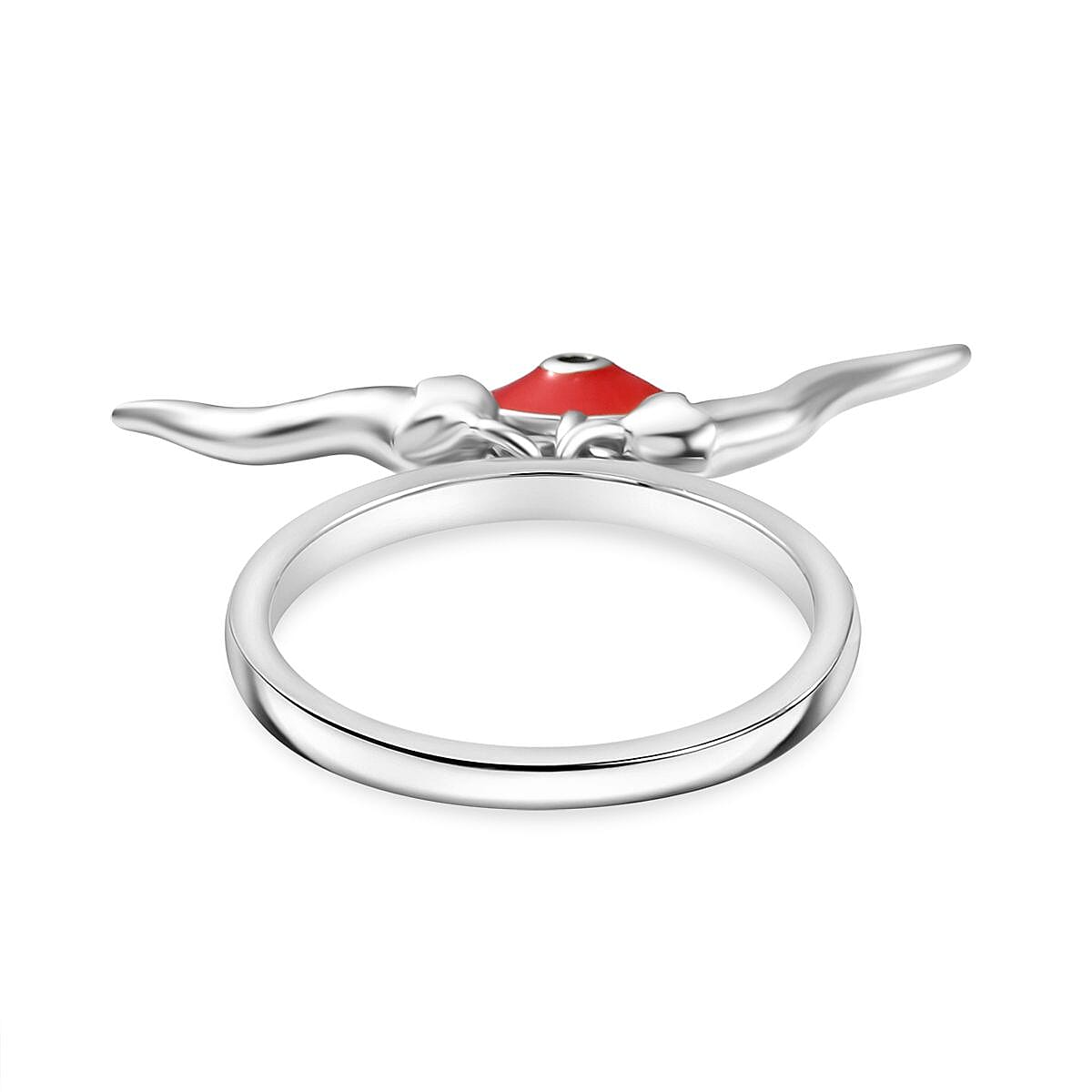 GP Chilli Pepper Collection - Blue Sapphire Ring in Rhodium Overlay Sterling Silver GP Chilli Pepper Collection - Blue Sapphire Ring in Rhodium Overlay Sterling Silver