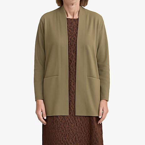 - Maisi Viscose Long Sleeves Cardigan (Size S) - Khaki
