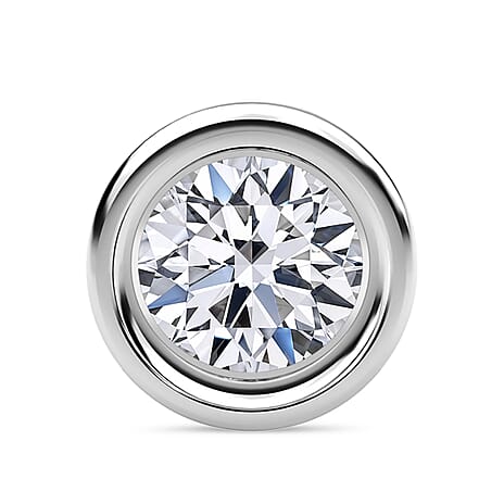 First Time Ever - 950 Platinum D Colour Internally Flawless Ideal Cut Lab Grown Diamond IGI Certified Pendant 1.00 Ct.