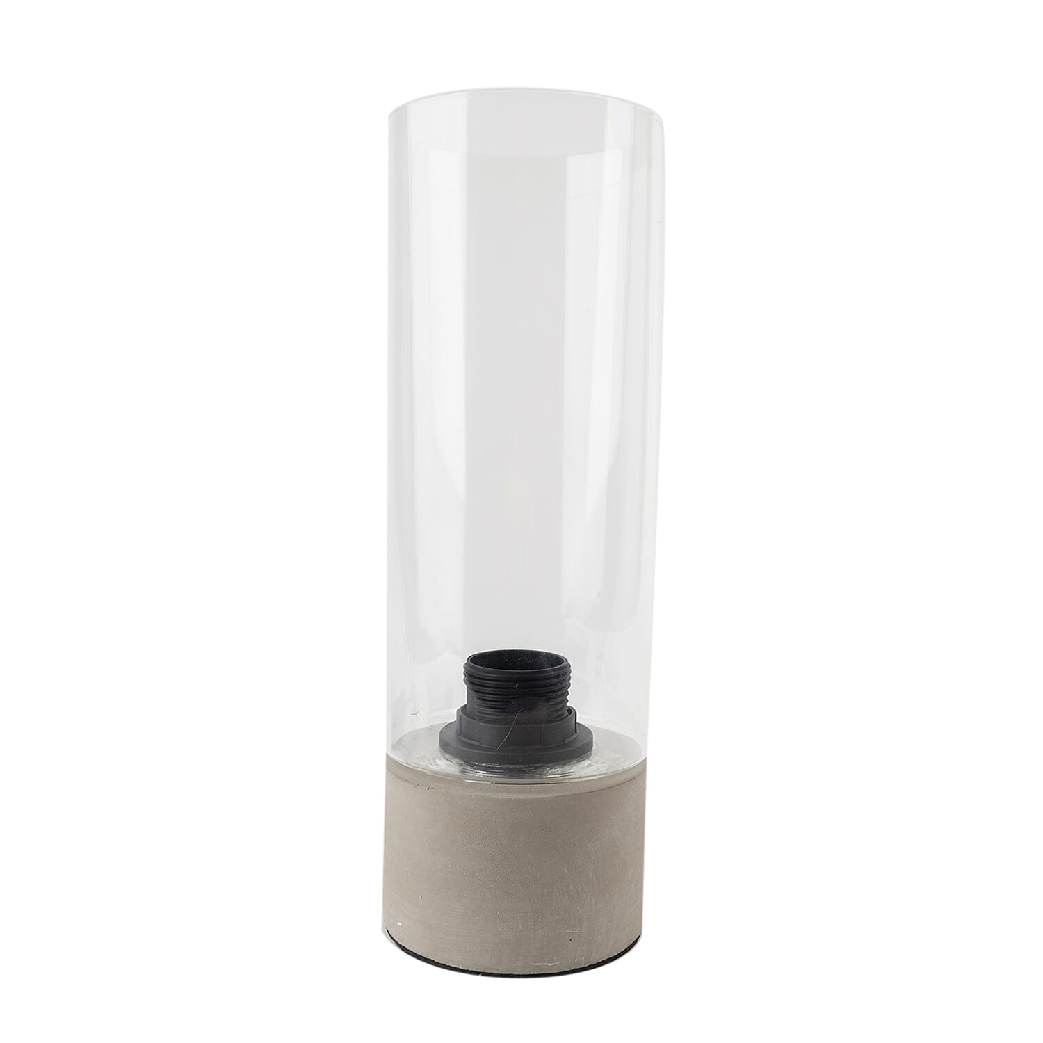 Table Lamp with Clear Glass Shade - 28.5cm