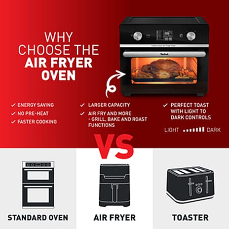 Tefal FW606840 Easy Fry 20L Air Fryer Oven - Black