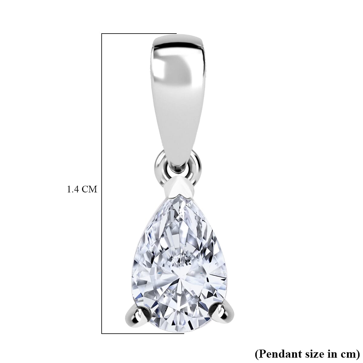 Luxuriant Diamond 950 Platinum SGL Certified VS-EF Lab Grown Diamond Pendant 0.50 Ct.