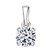 LUXURIANT 2 Ct. Lab Grown Diamond Pendant in 950 Platinum IGI Certified (VS/E-F)