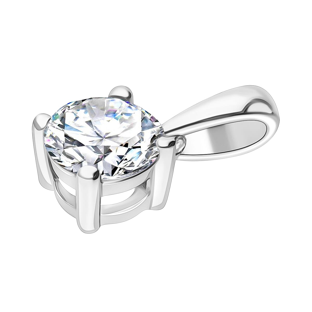 Luxuriant Diamond 950 Platinum SGL Certified (VS-EF) Lab Grown Diamond Pendant 0.50 Ct.