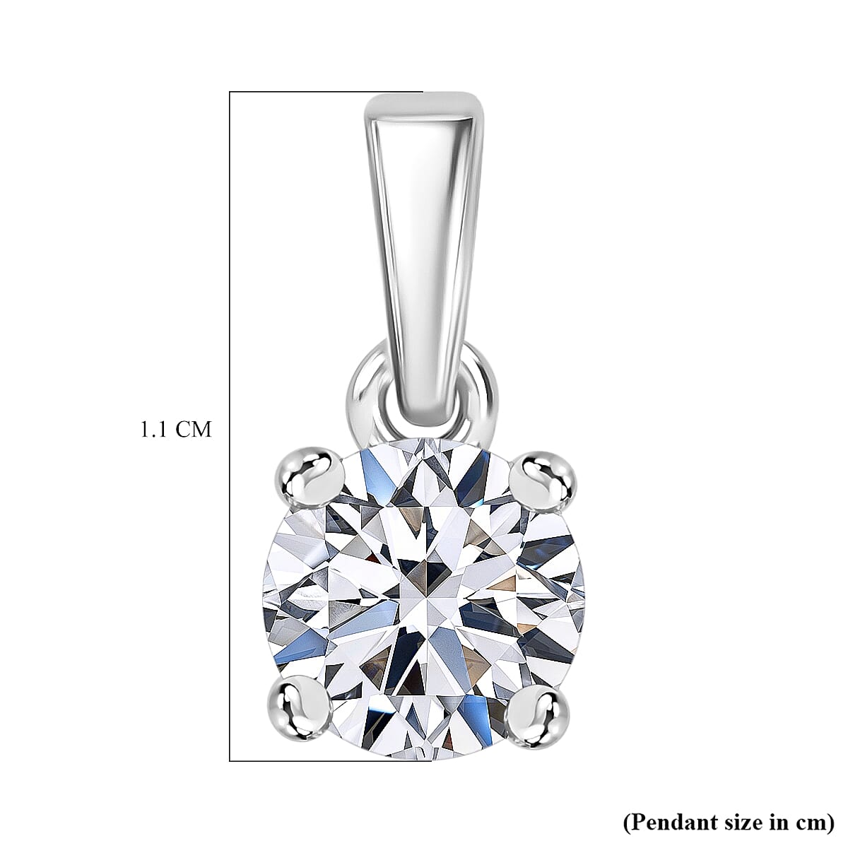 Luxuriant Diamond 950 Platinum SGL Certified (VS-EF) Lab Grown Diamond Pendant 0.50 Ct.