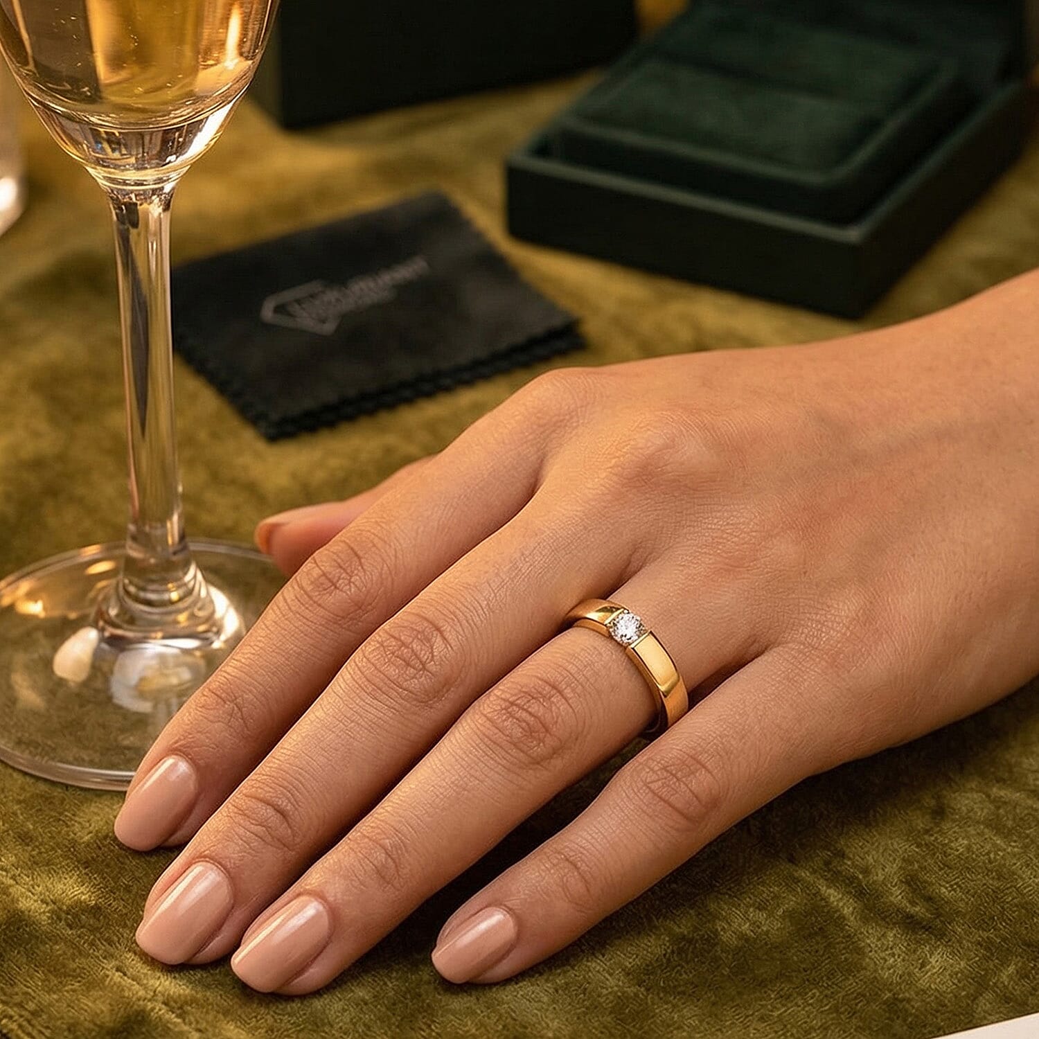 Luxuriant Lab Grown Diamond SI-GH Solitaire Ring in Sterling Silver