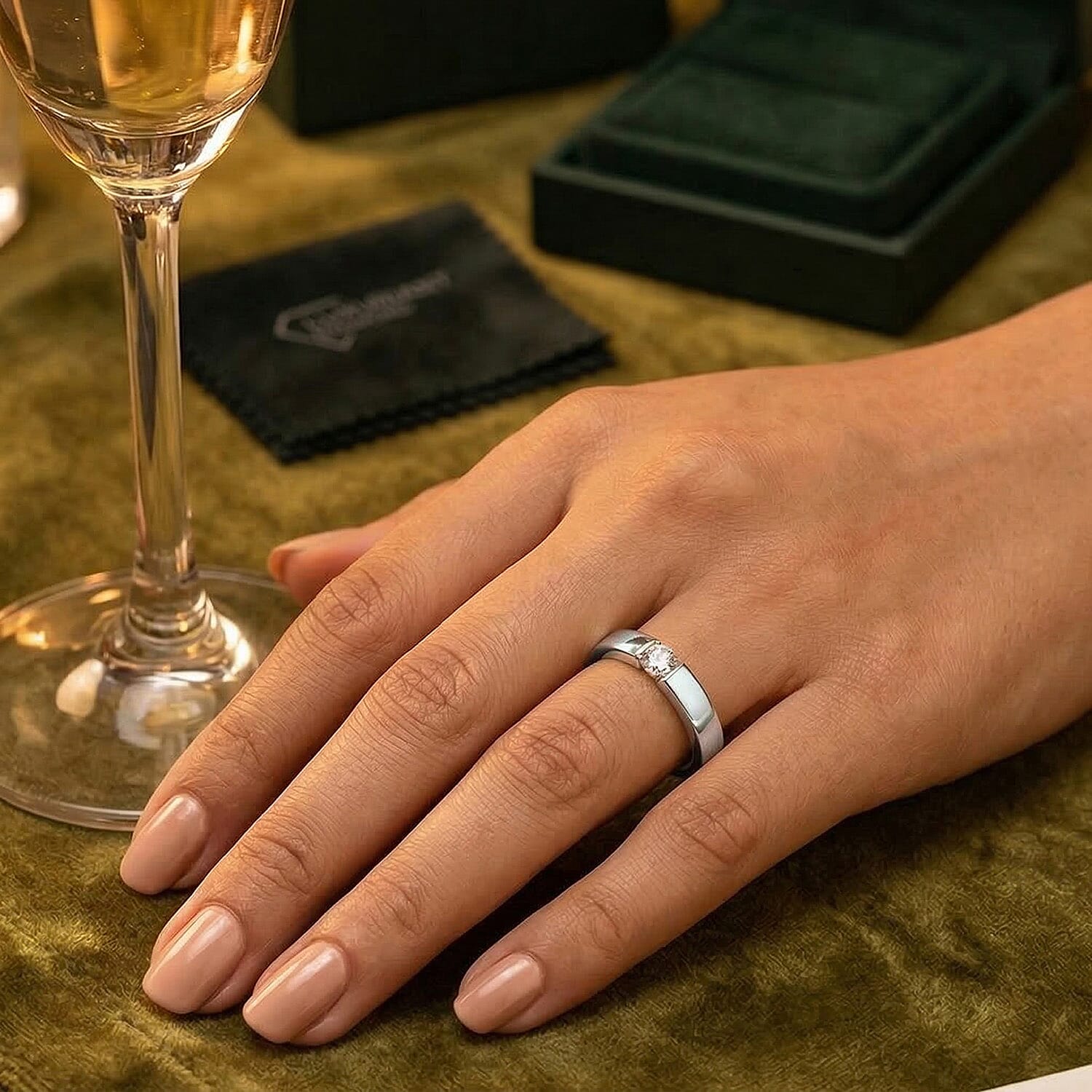 Luxuriant Lab Grown Diamond SI-GH Solitaire Ring in Sterling Silver