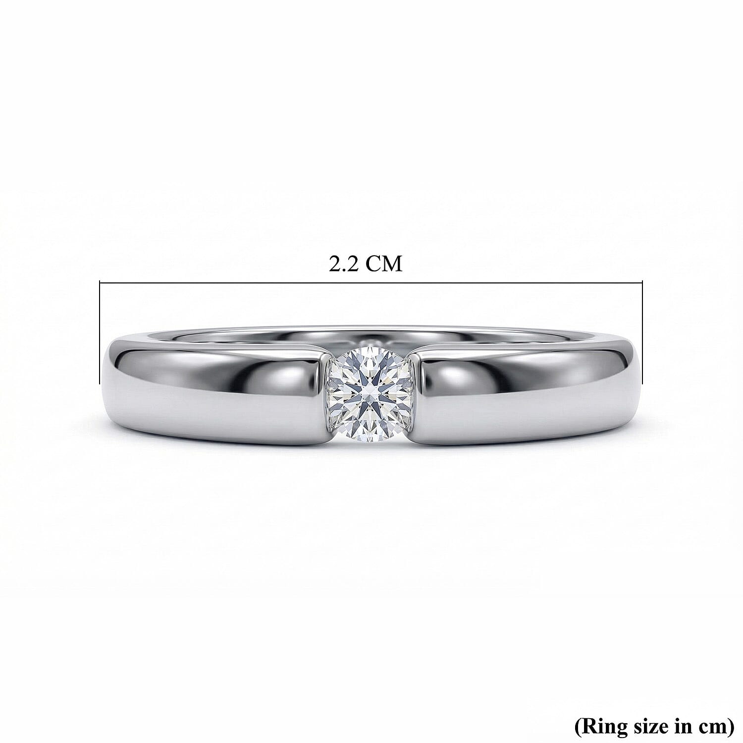 Luxuriant Lab Grown Diamond SI-GH Solitaire Ring in Sterling Silver