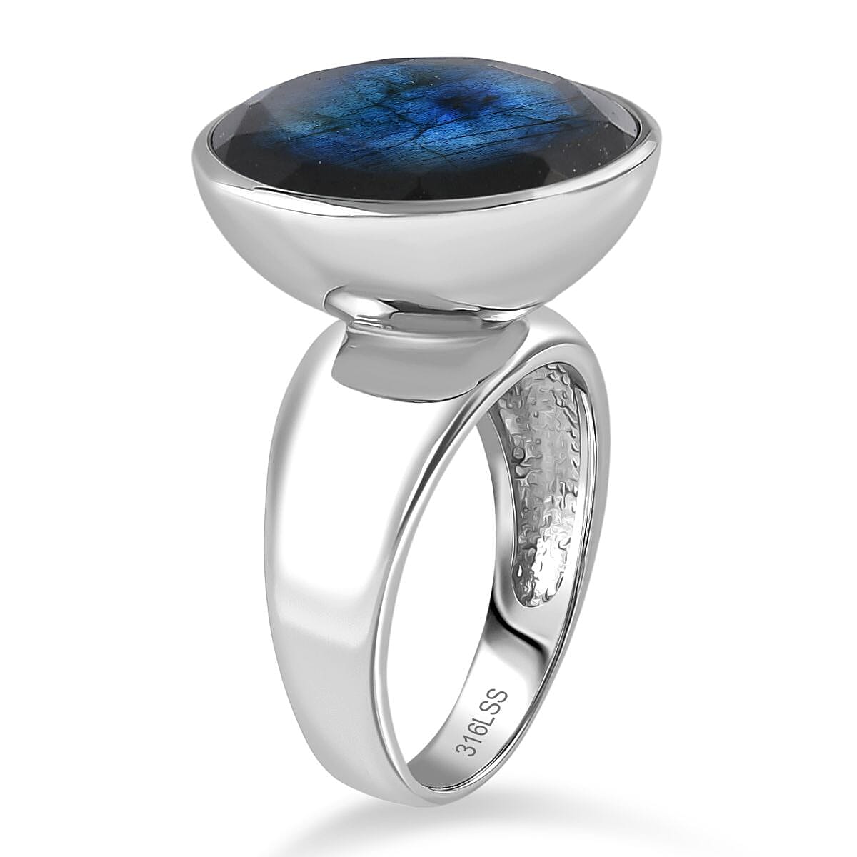Labradorite Solitaire Ring 14.63 Ct.