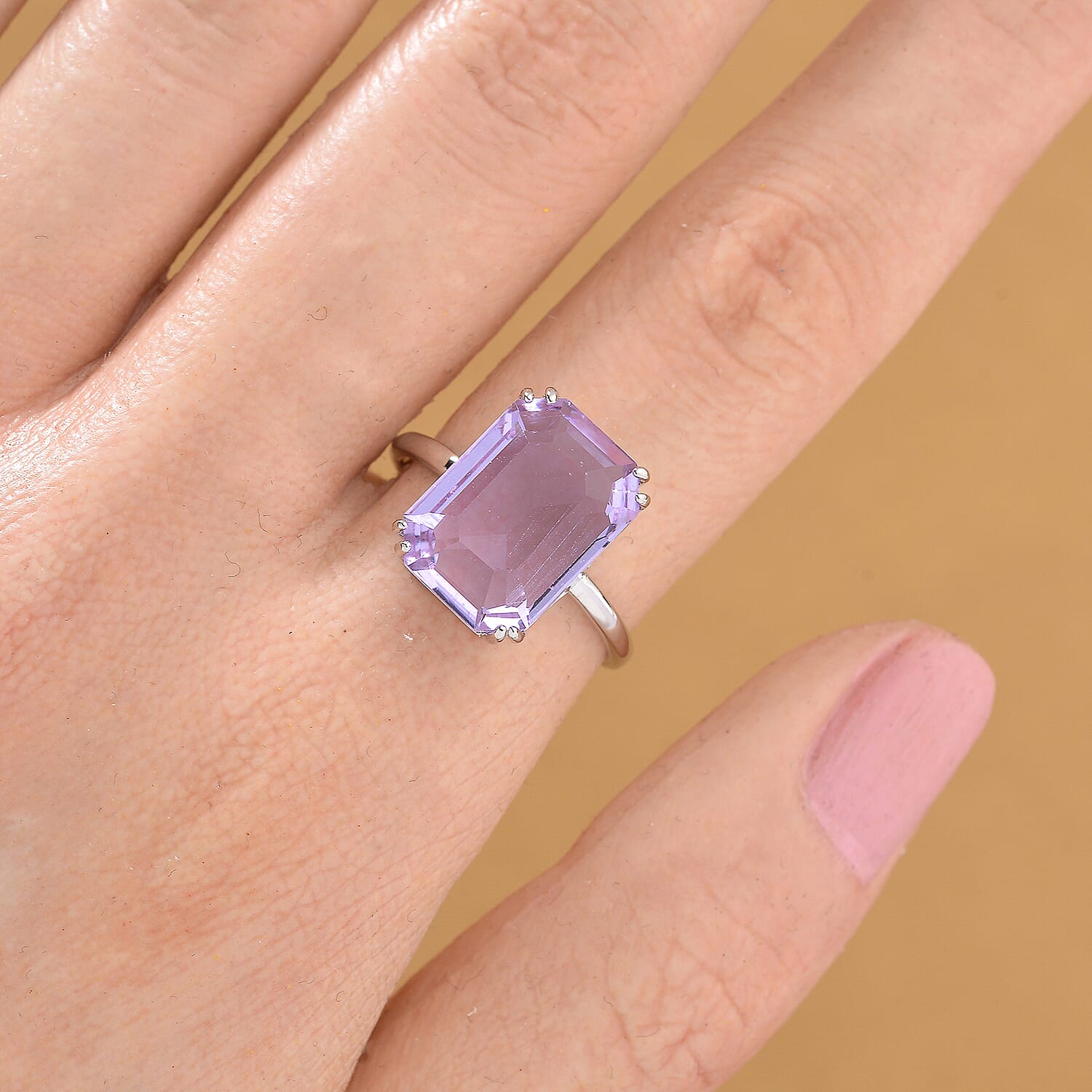 Austrian Crystal Solitaire Adjustable Ring